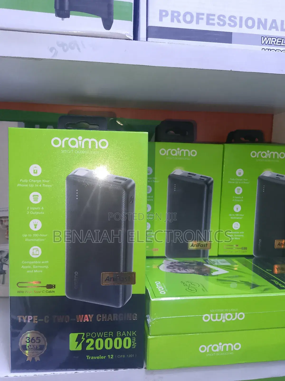 Oraimo 20000 Mah Portable Slim Design Powerbank