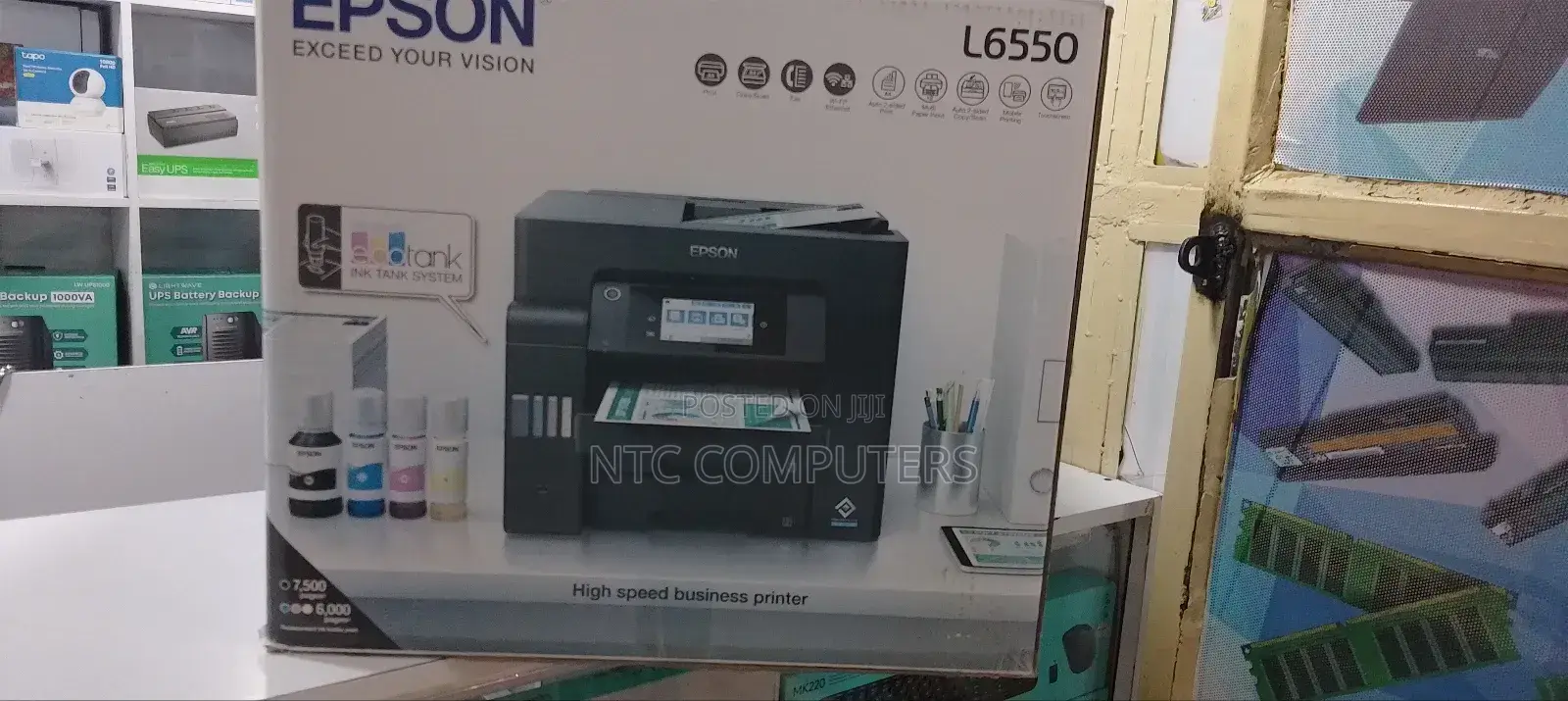 Epson Ecotank L6550 A4 Colour Wi-Fi Duplex All-in-One Printer
