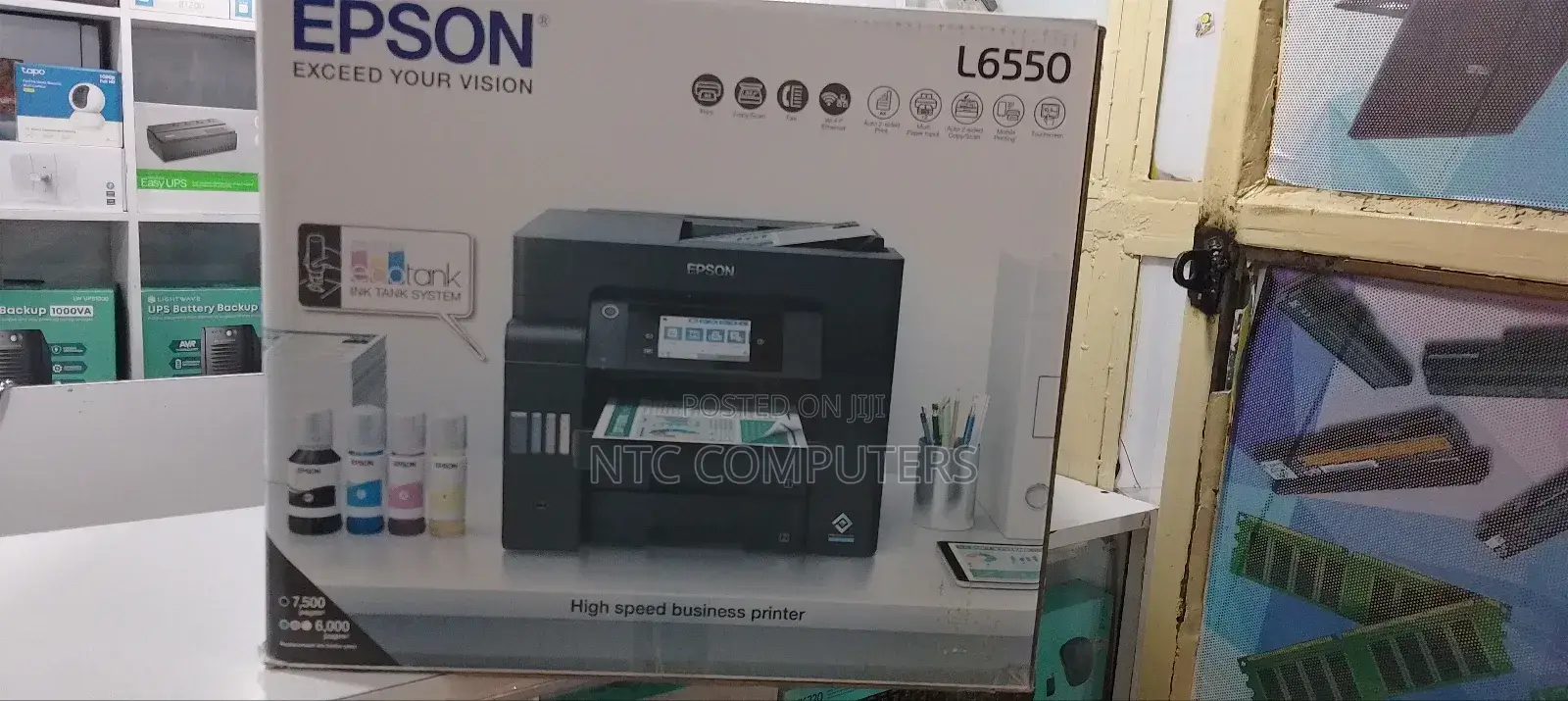 Epson Ecotank L6550 A4 Colour Wi-Fi Duplex All-in-One Printer