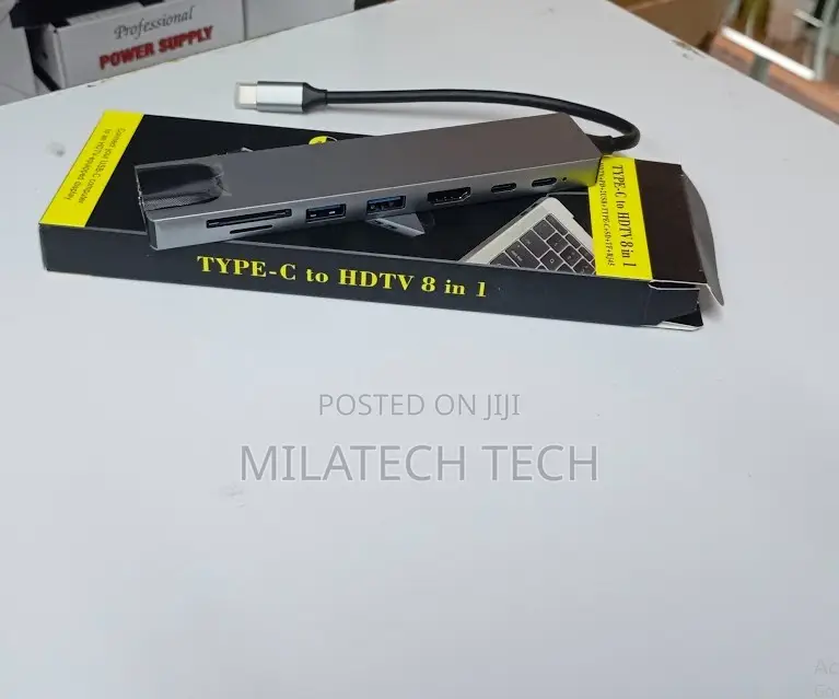 Type C to Hdmi 8 in 1 Macbook Adapter With HDTV Port