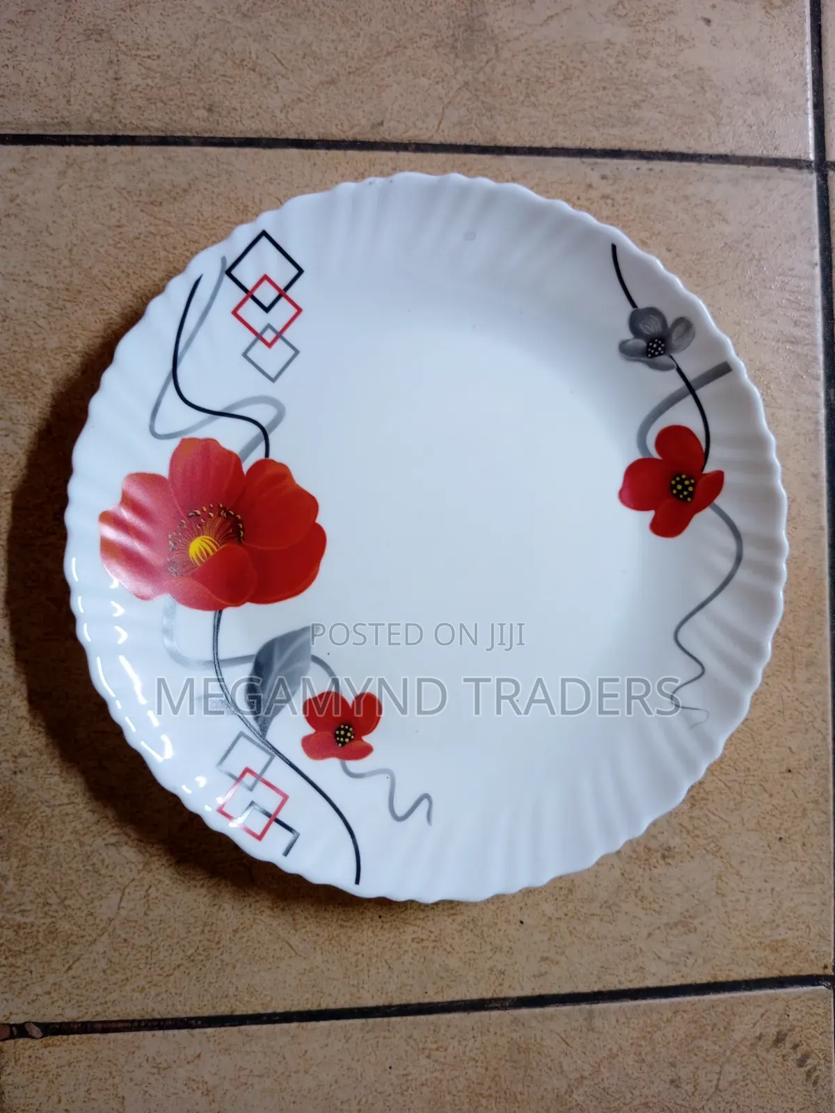 Glass Dinner Plates 6pc