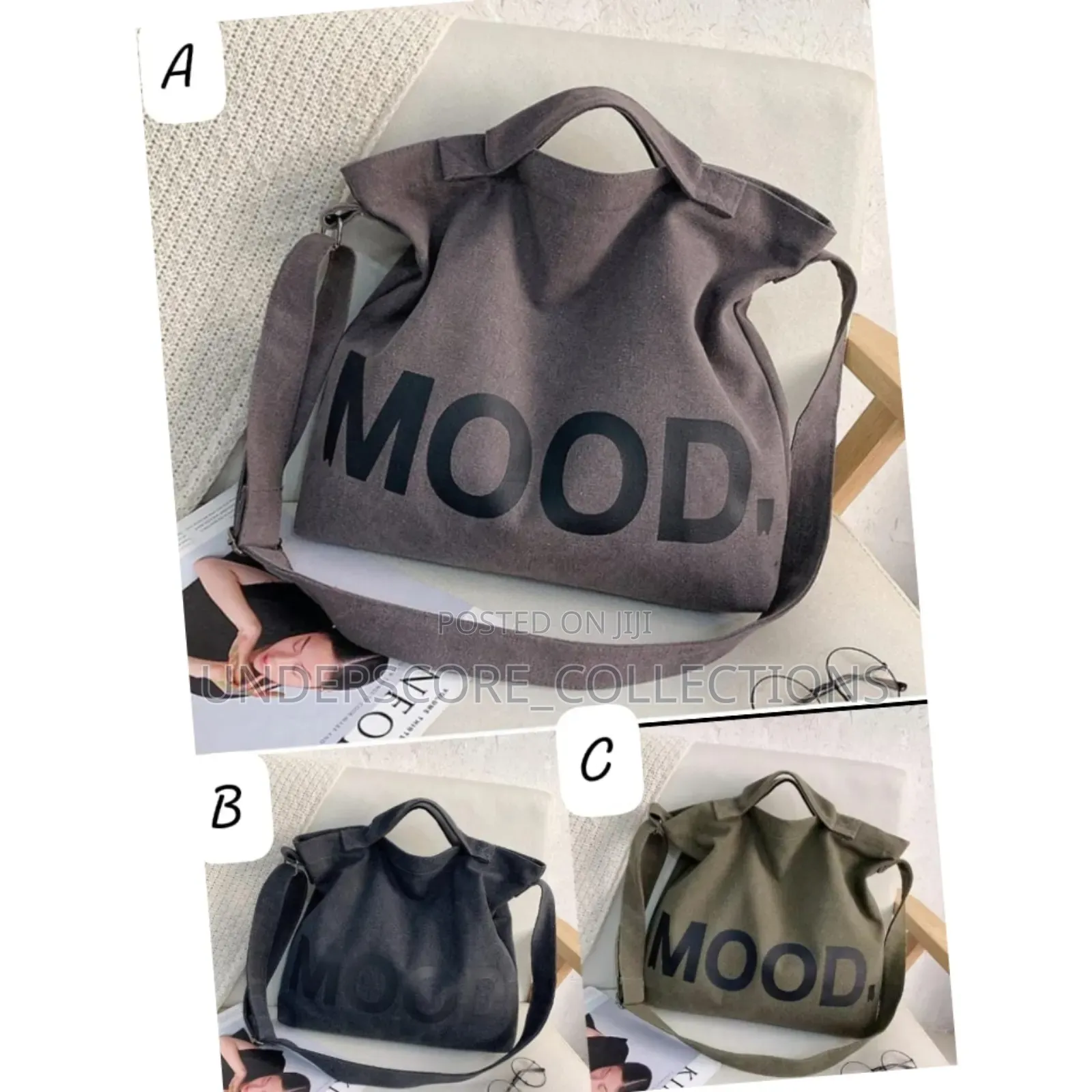 *Mood Large Capacity Shoulder Bag/Diagonal