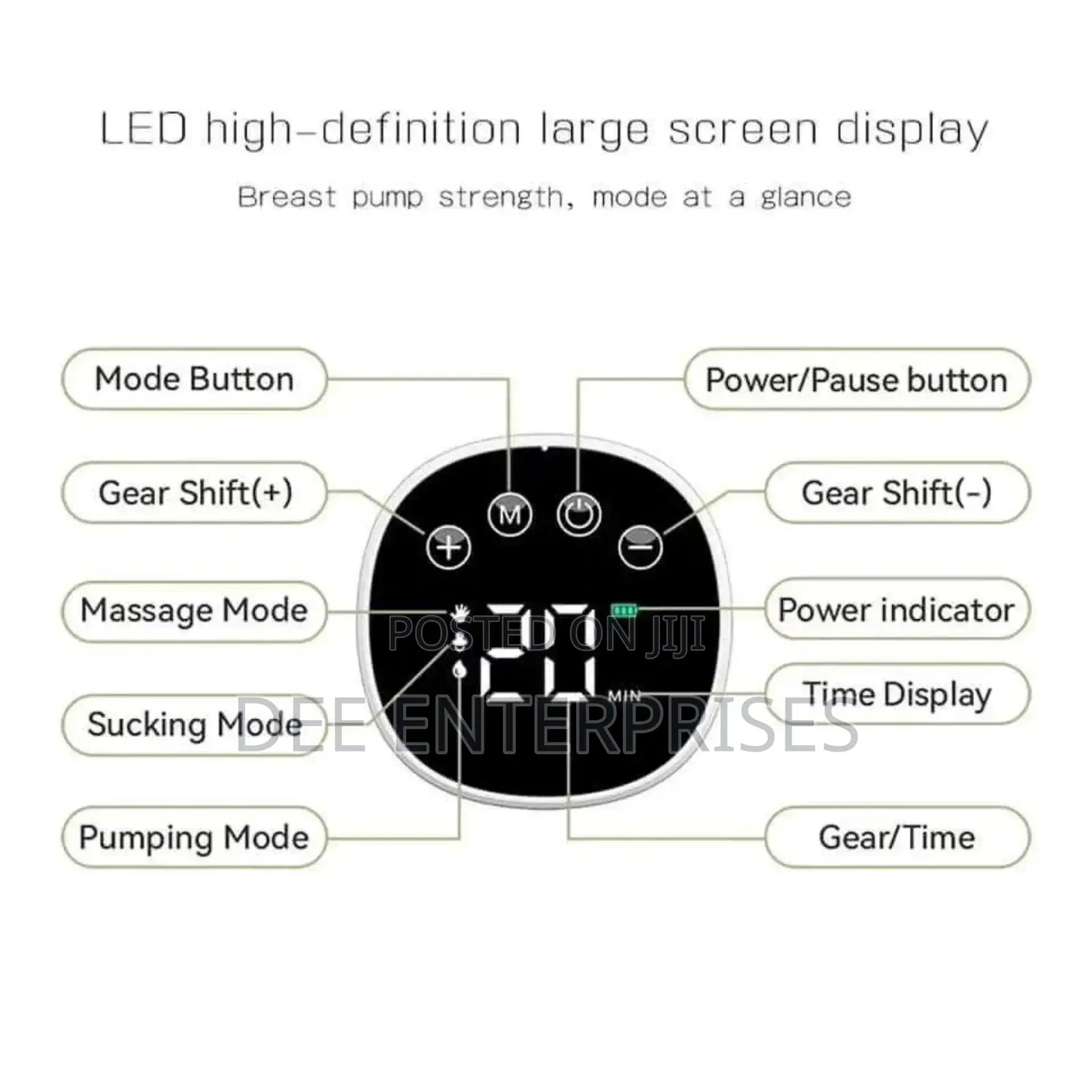Electric 2/1pcs Electric Breast Pumps Portable Hands Free
