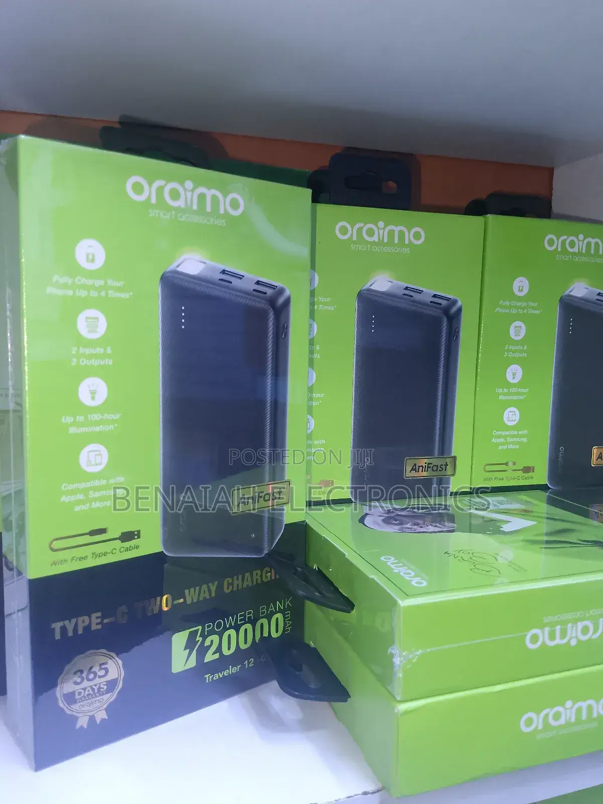 Oraimo Powerbank 20000mah Legendary Performance