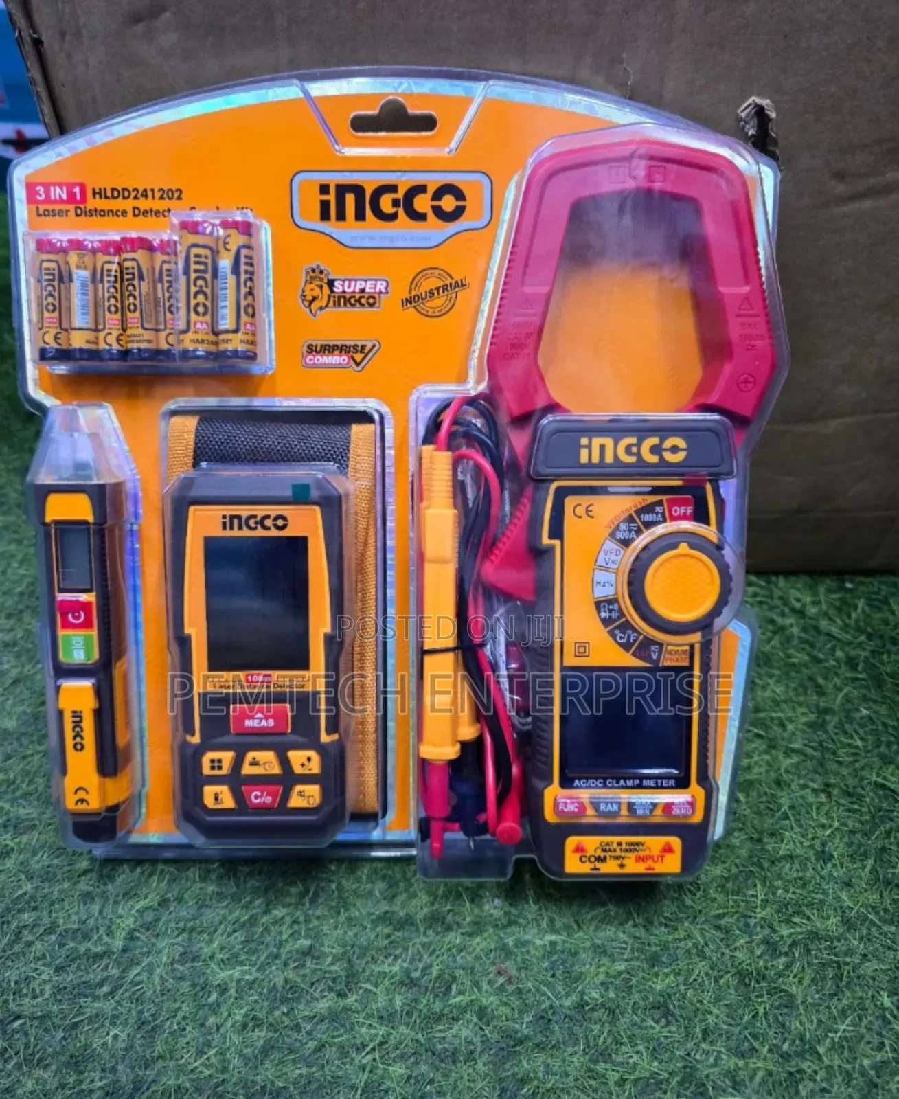 Ingco 3-in-1 Digital Laser Meter Set