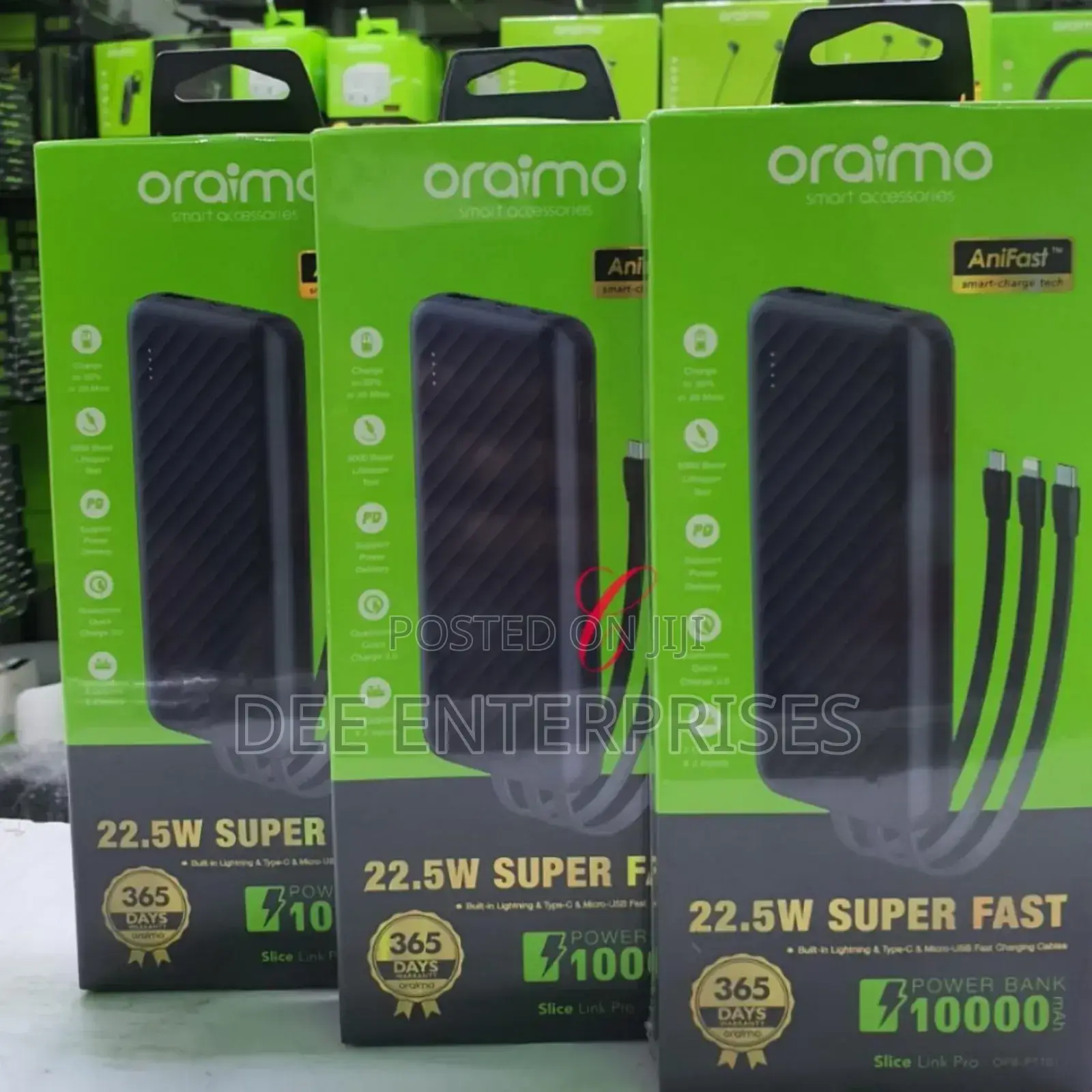 Oraimo Slice Link Pro Opb-P7101 *22.5w Super Fast Charging* Power Bank