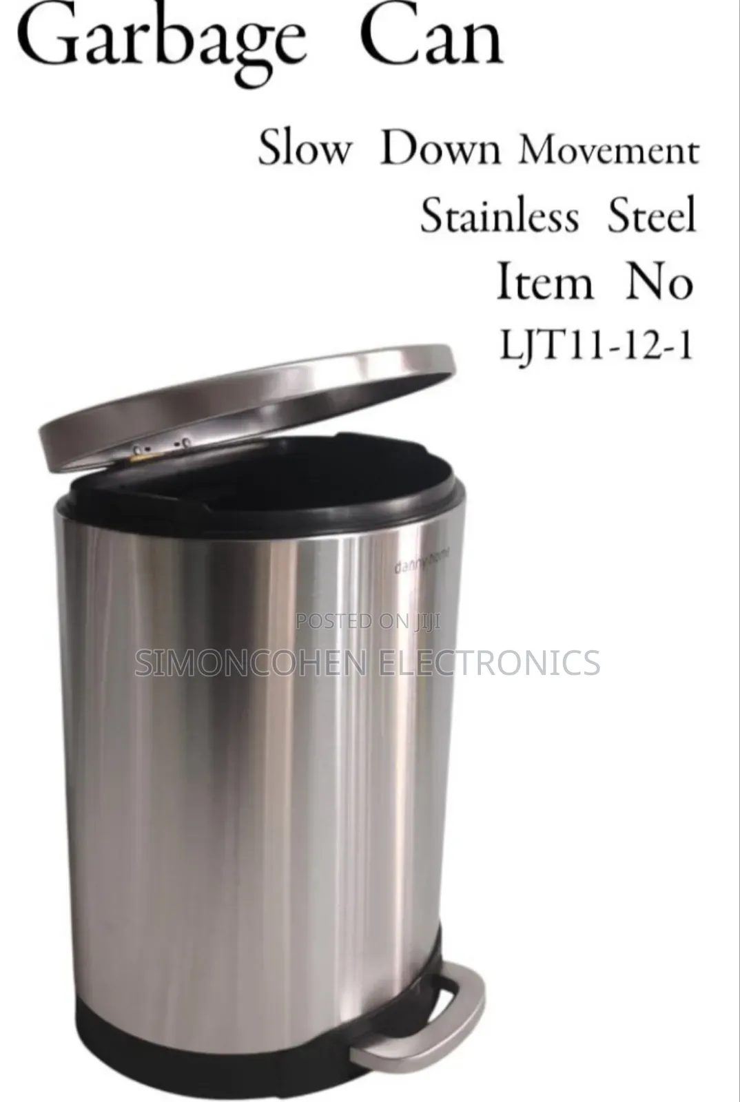 12ltr Stainless Steel Garbage Can