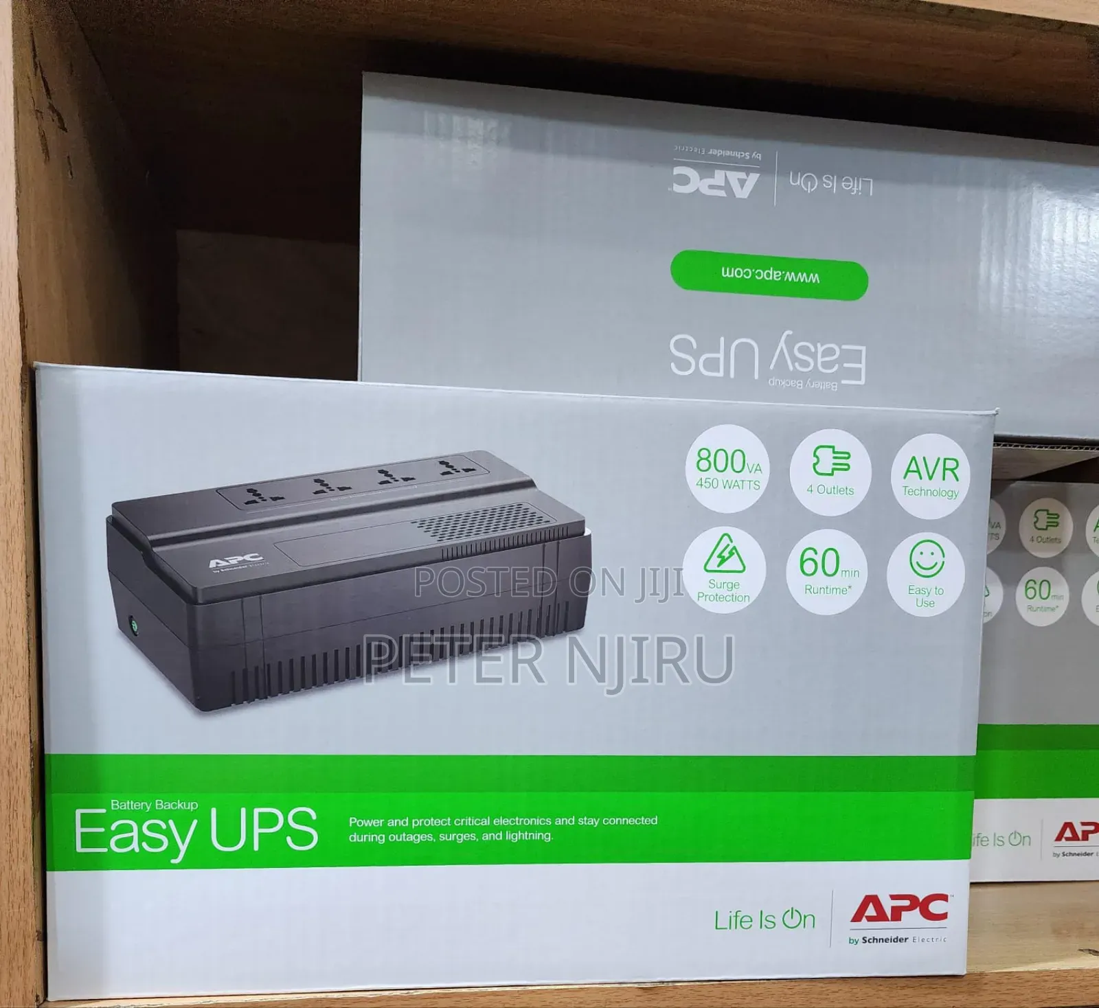 Apc Easy Ups Bv 800va Avr Outlet 230v (Bv800i-Msx)