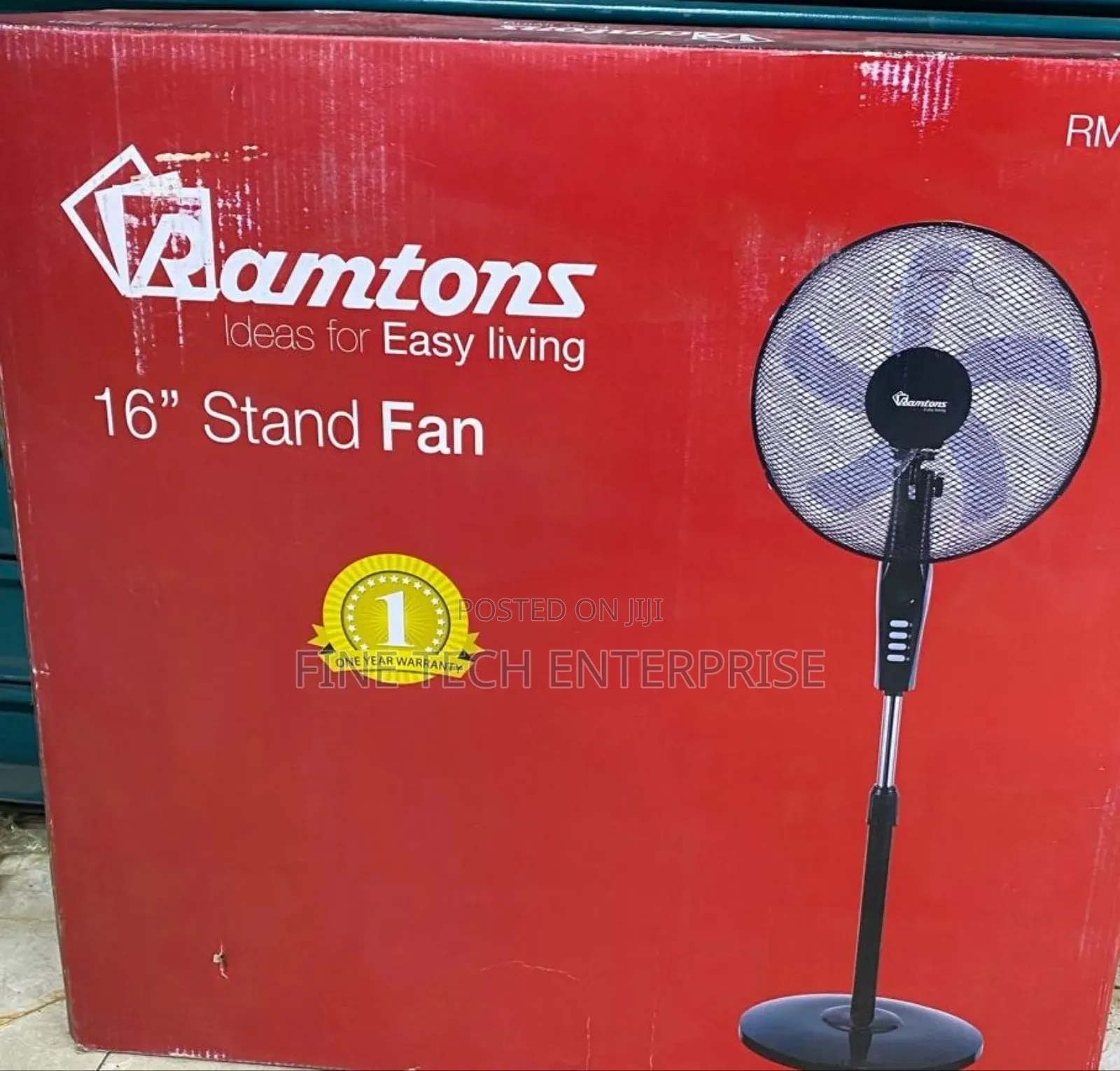 Ramtons Rm/572 - Black Standing Fan