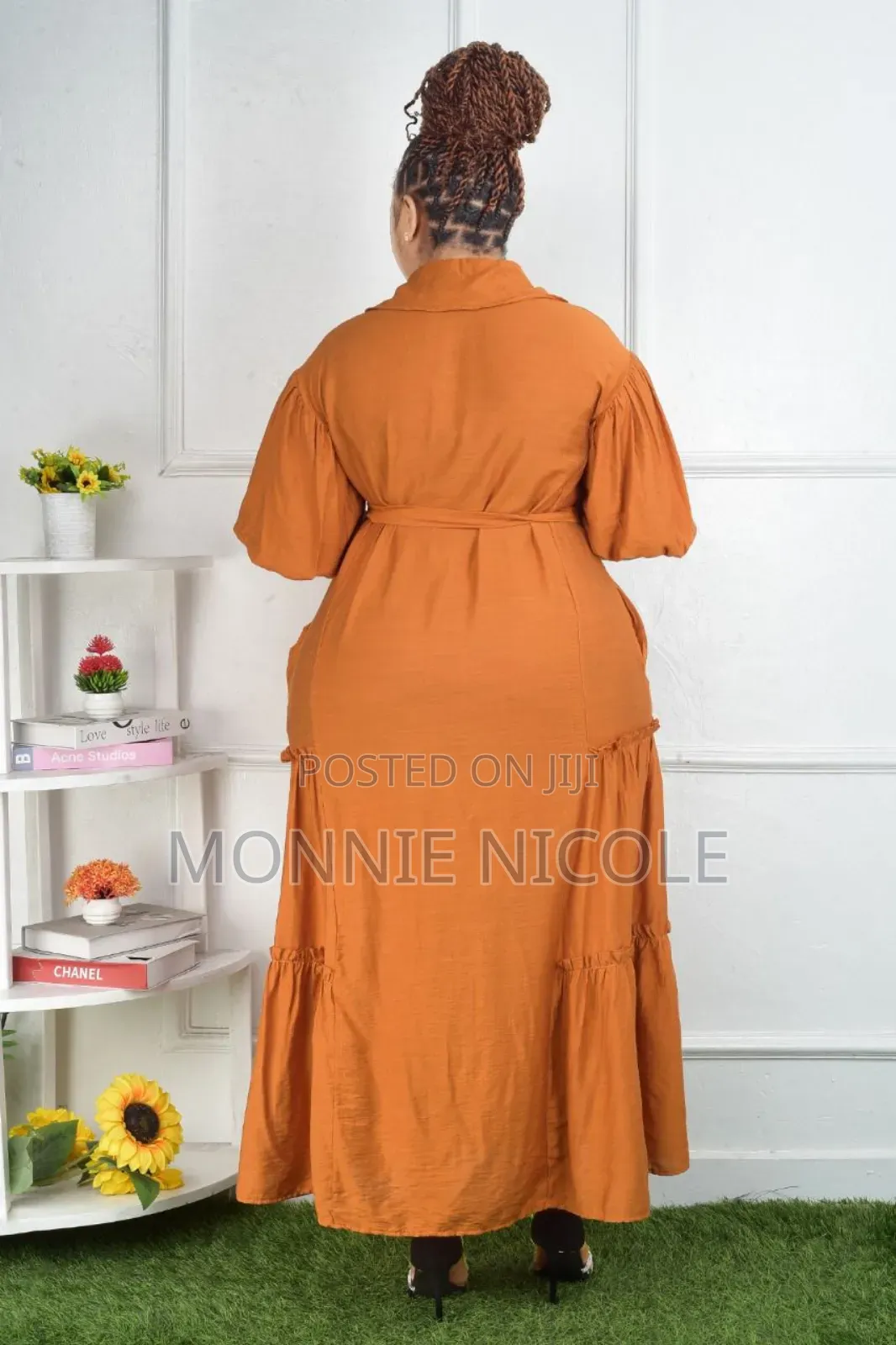 Mustard Maxi Breastfeeding Friendly Dress