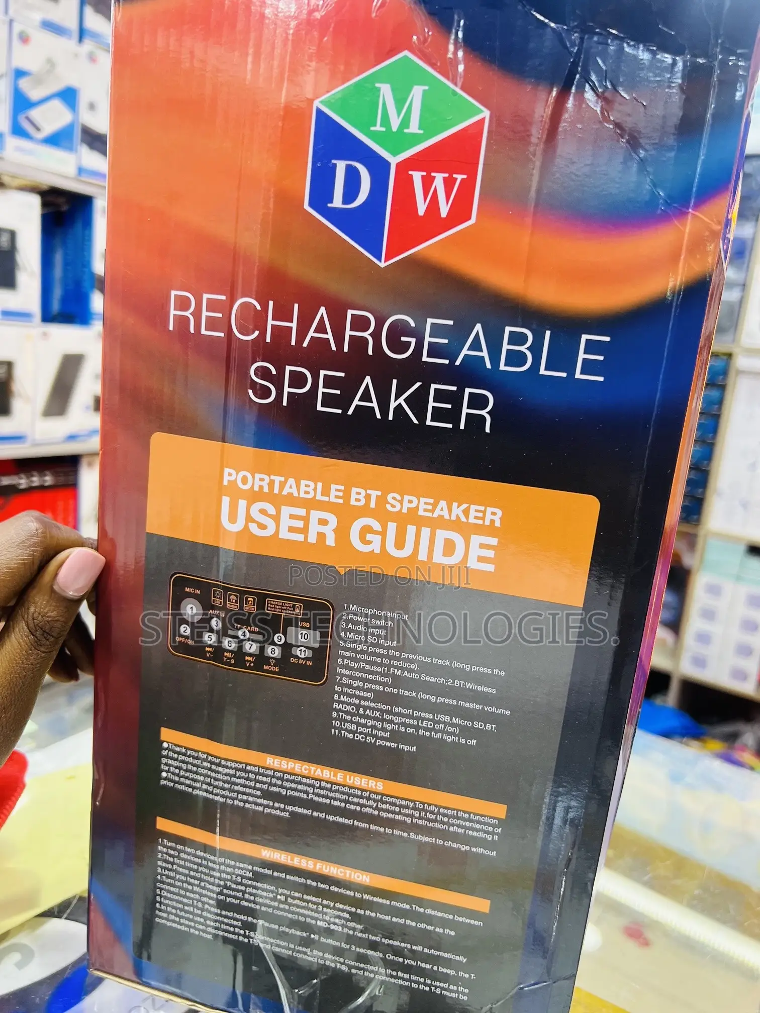 MDW Portable Bt Speaker With Mic