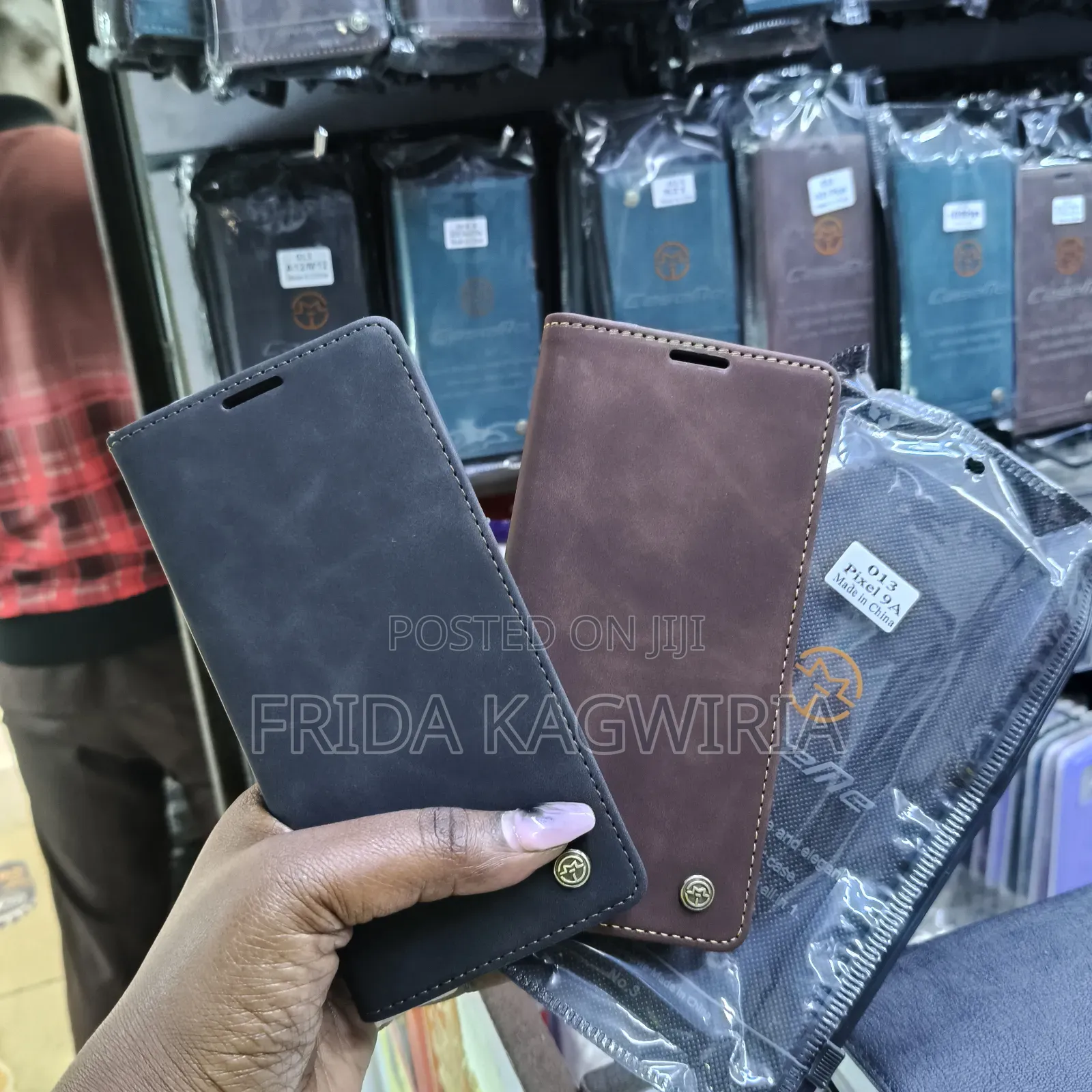 Google Pixel 9a Caseme Leather Flip Cover