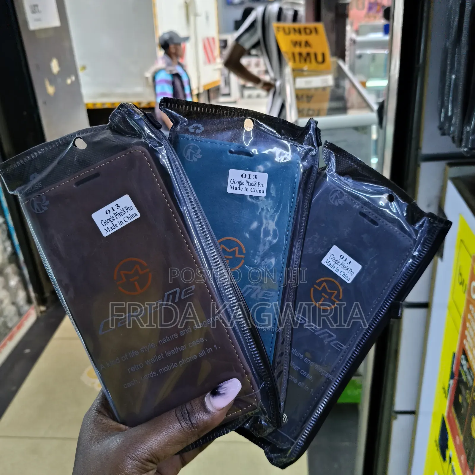 Google Pixel 8 Pro Caseme Leather Flip Cover