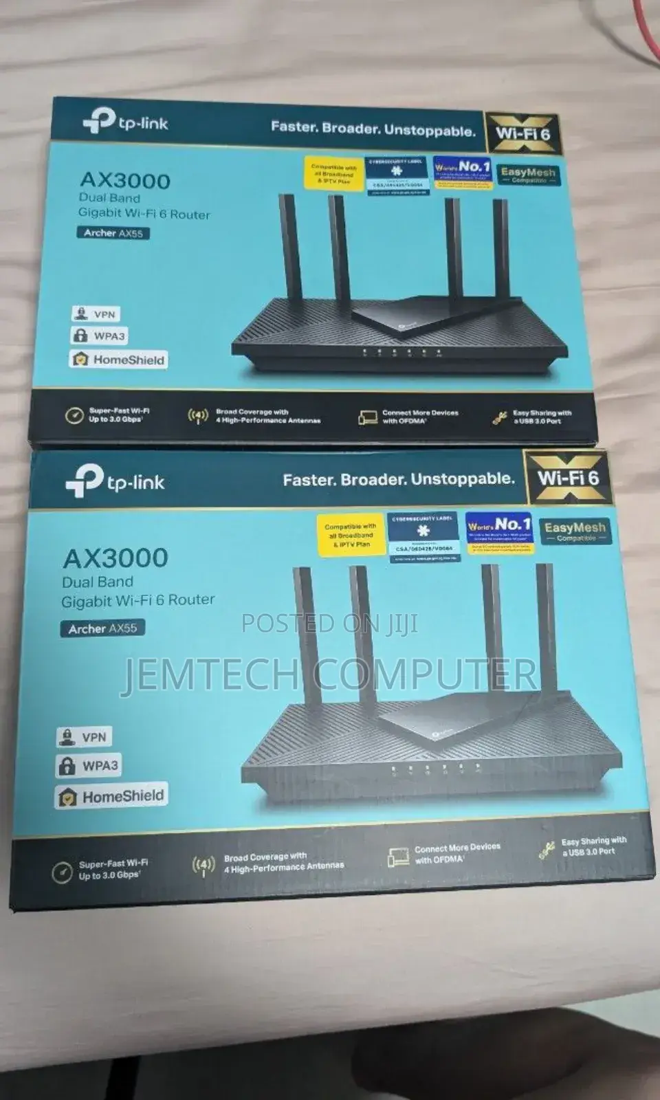Tp-Link Archer Ax55 Ax3000 Dual-Band Wi-Fi 6 Router