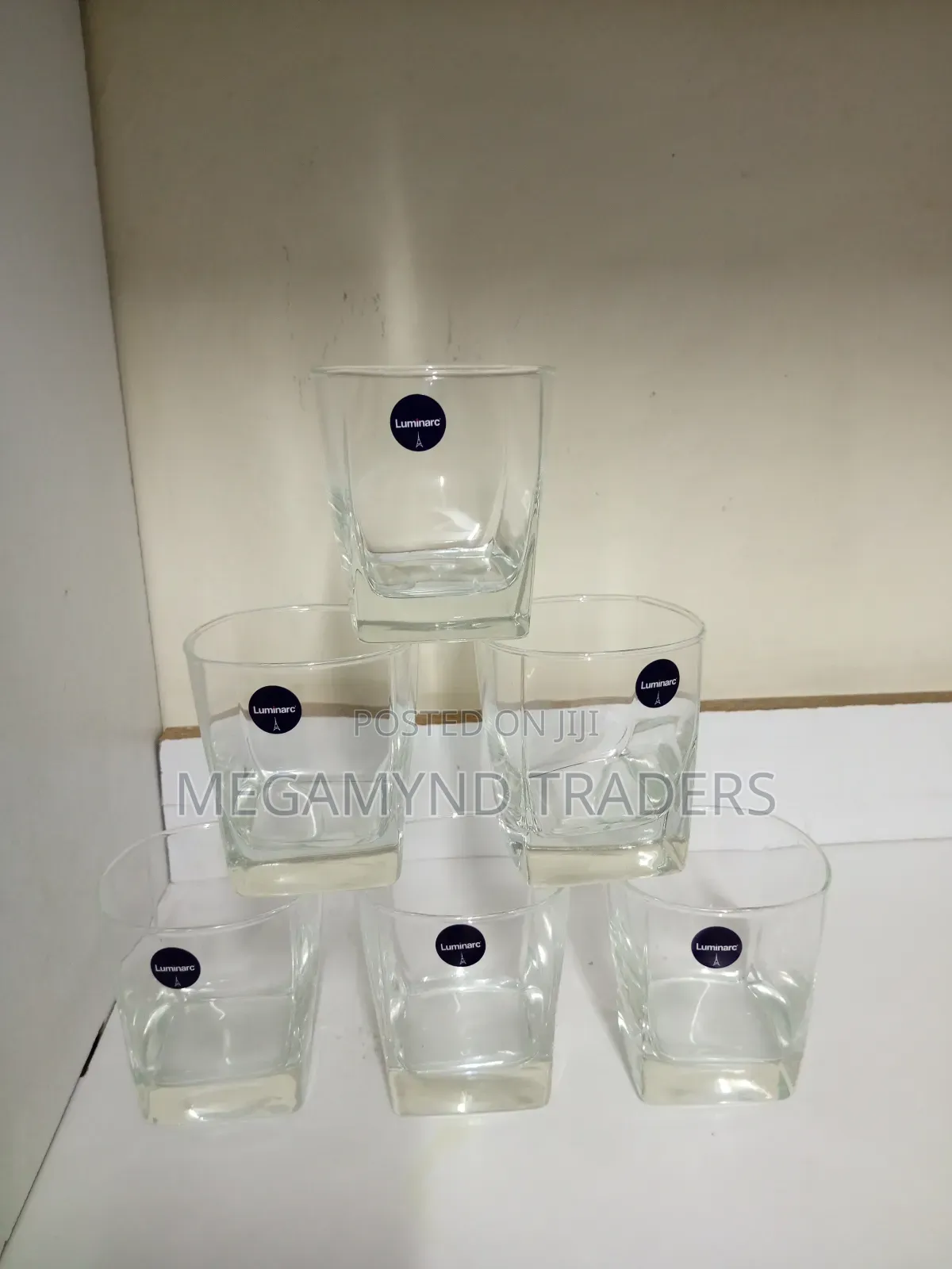 6pc Luminarc Sterling Glass Tumbler Set/Whiskey Glass