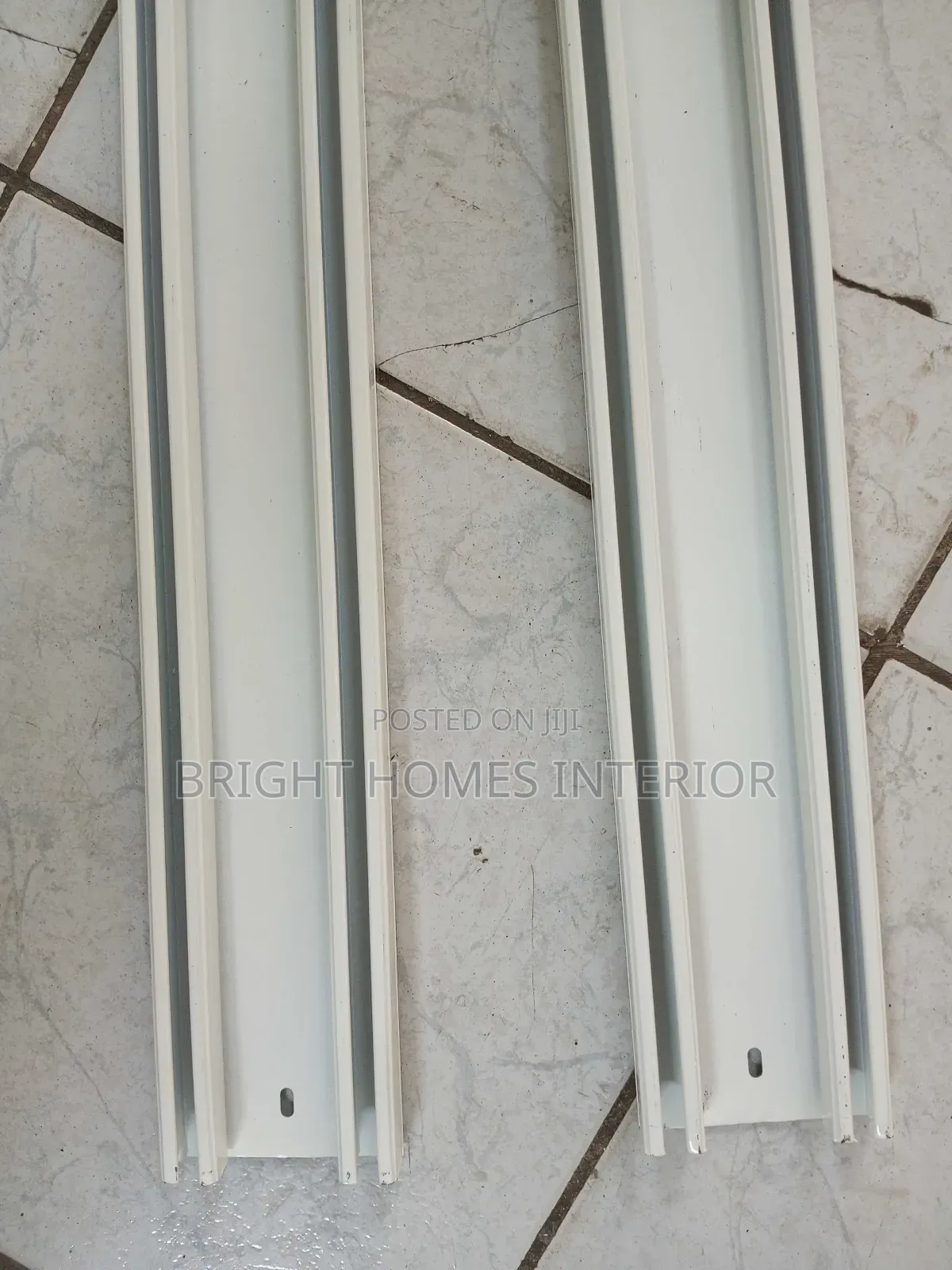 White Double Curtain Rail Designed for Both Curtain and Sheer