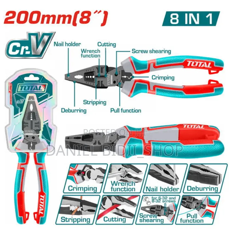 8 In 1 Multi- Function Combination Pliers Thtmf186
