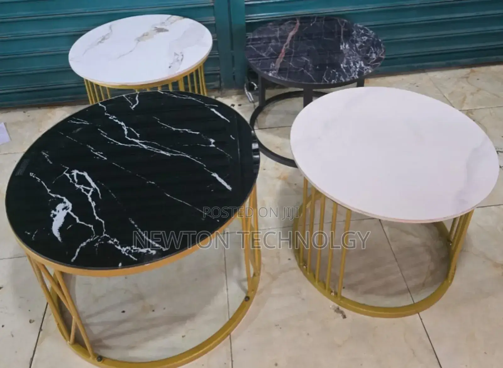 Single Piece Assembled Marble Table