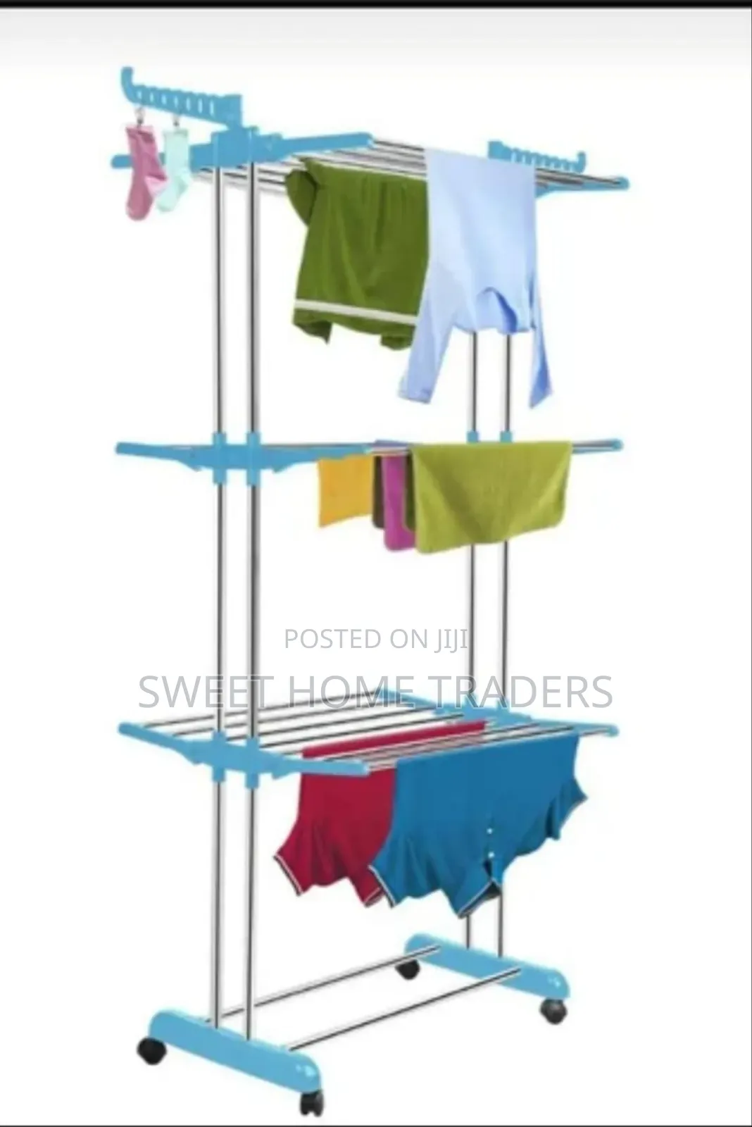 *Detachable 50kg 3 Layer Cloth Hanger Rack Stand