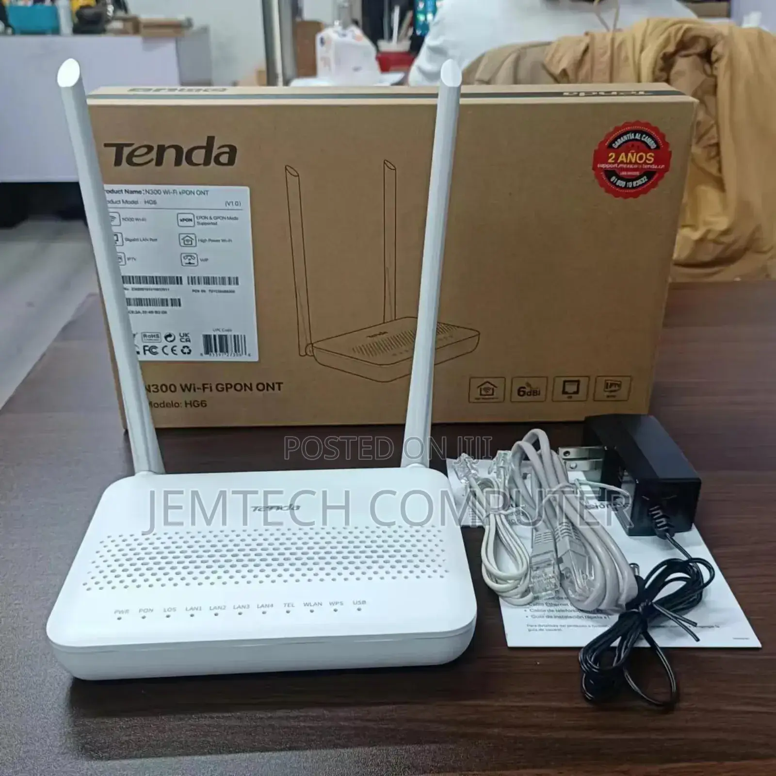 Tenda Hg6 N300 Wi-Fi Gpon Ont
