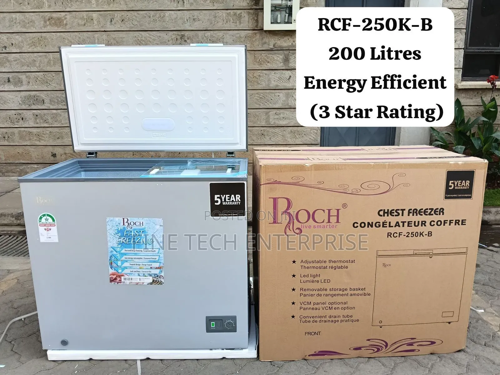 Roch Chest Freezer 200l