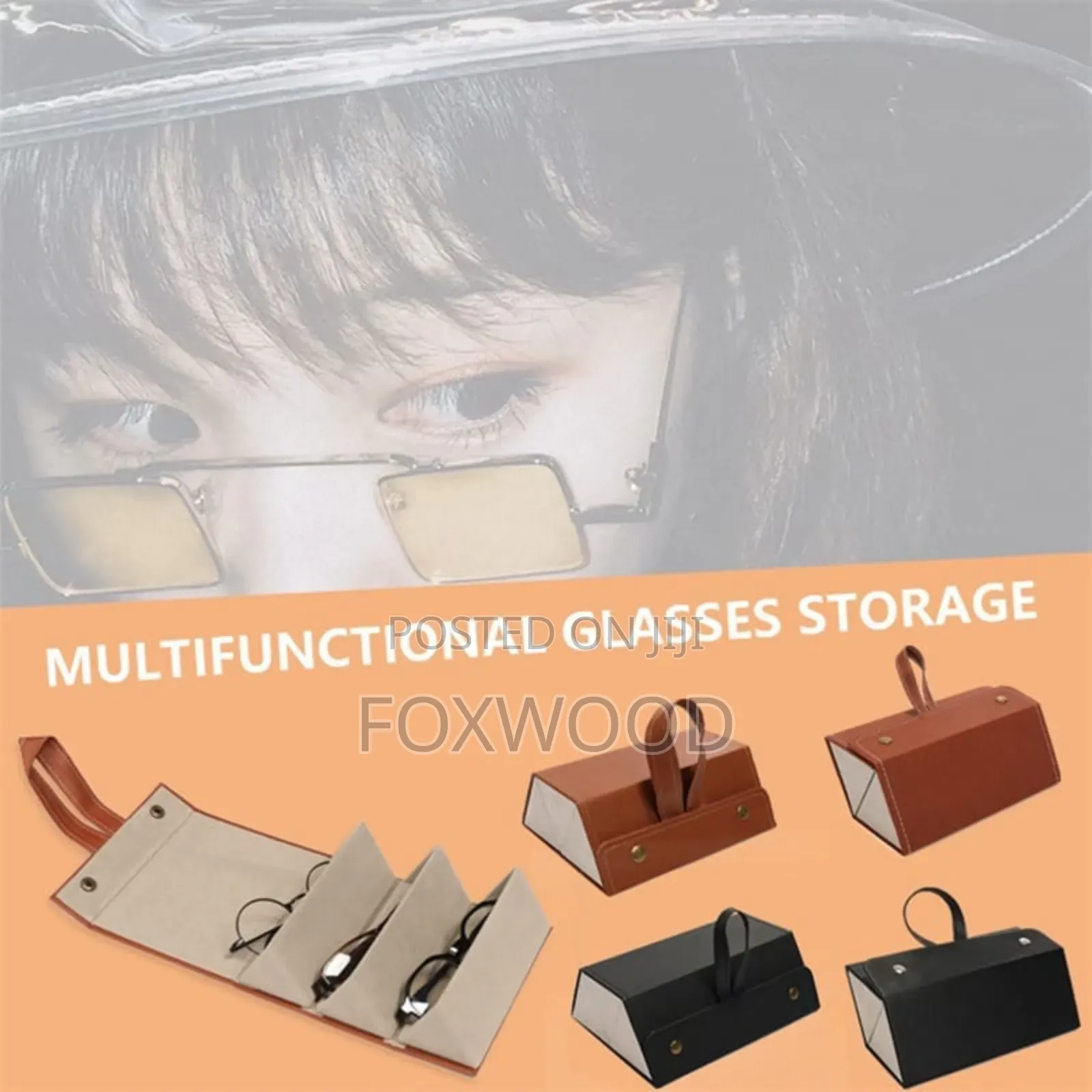 Portable Foldable Sunglasses Case Cover Organizer
