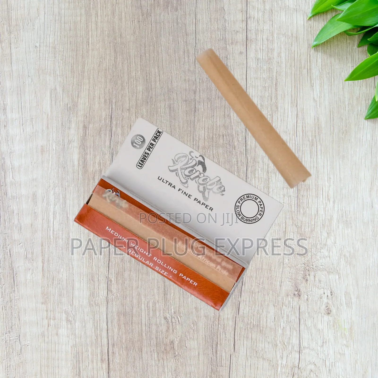 Korobo Brown Regular / Queen Size Rolling Papers - 100 Leaves