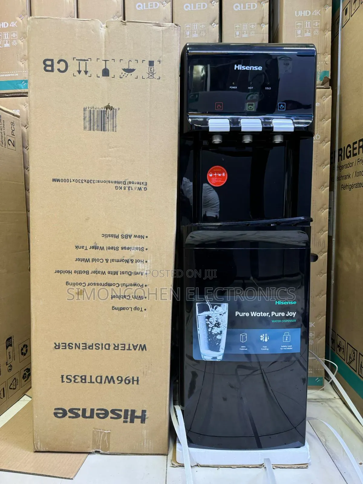 Hisense Water Dispenser Black 3taps