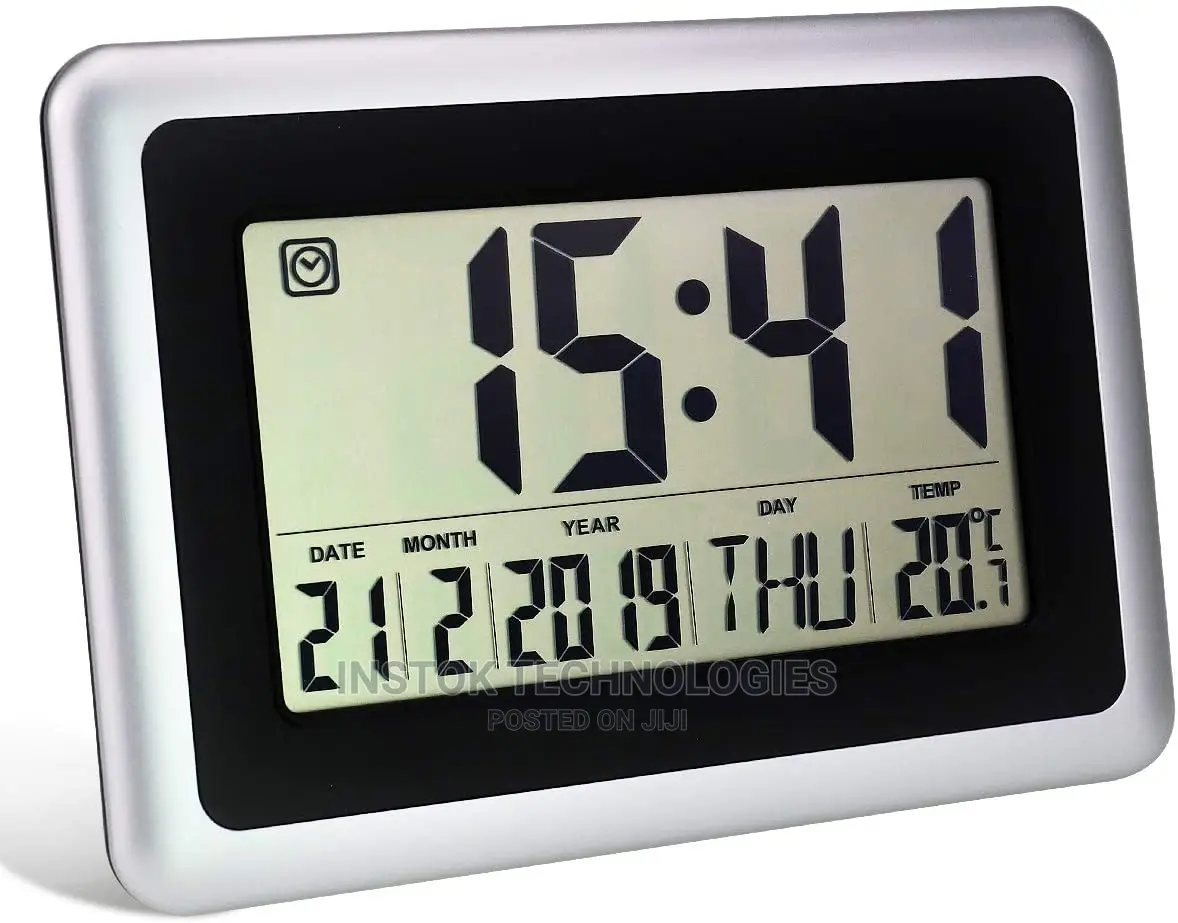 Digital LED Wall Clock With Alarm,Date,Temperature
