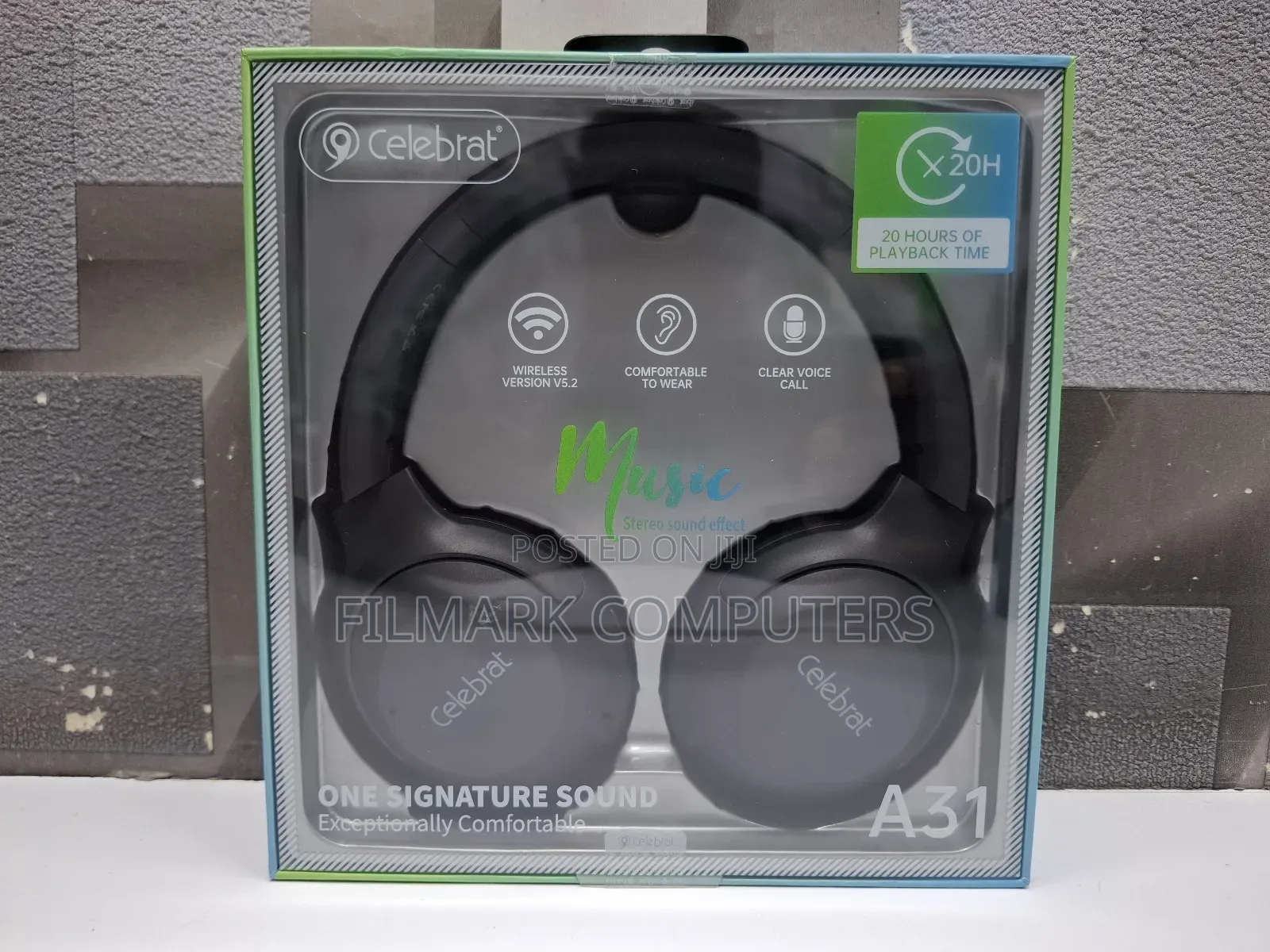 Celebrat A31 Over-ear Wireless Bluetooth-compatible Headset