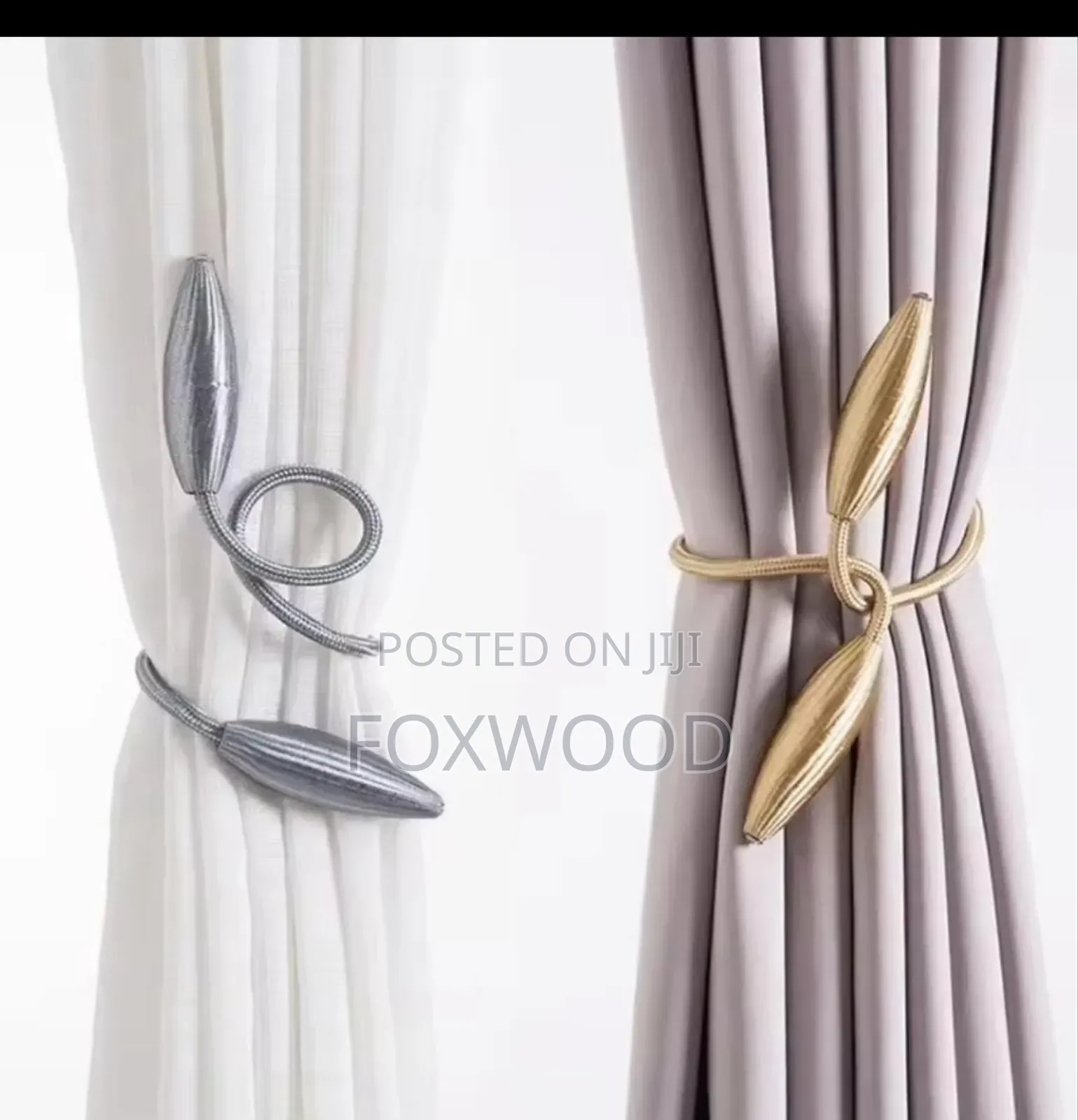 Arbitrary Shape Strong Curtain Tiebacks Pair