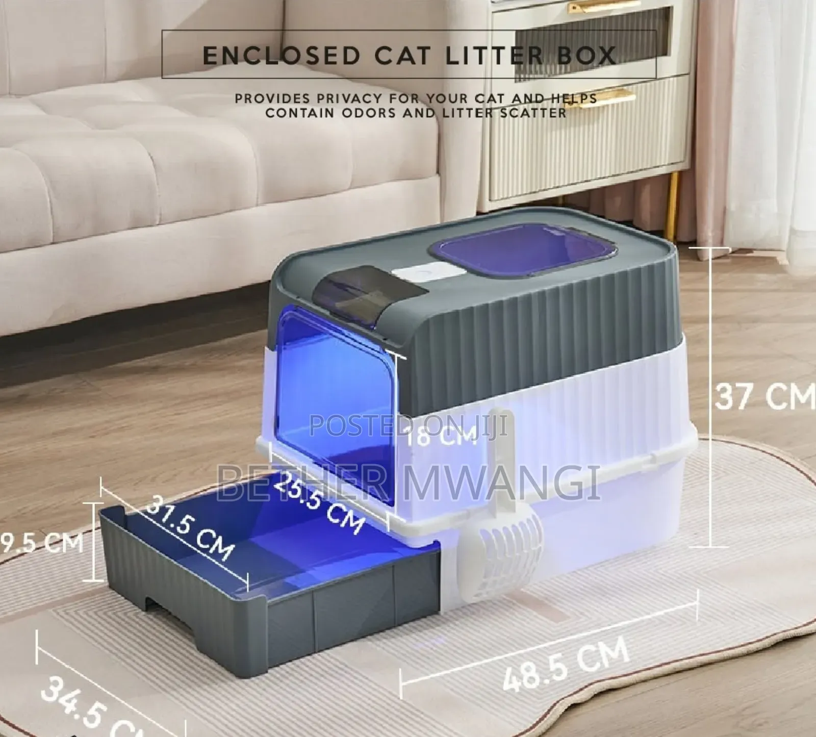 Enclosed Cat Litter Box in Kenya