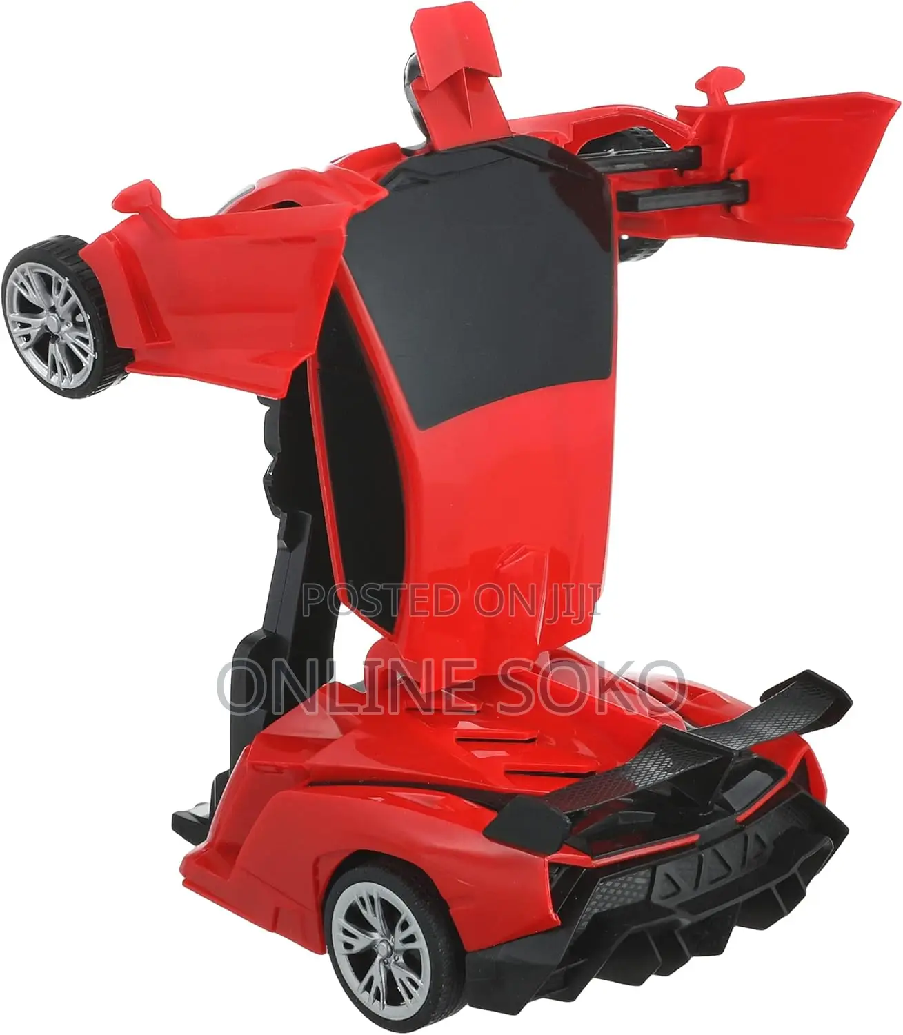 Kids Rechargeable Remote Control Deformation Robot Car Toy