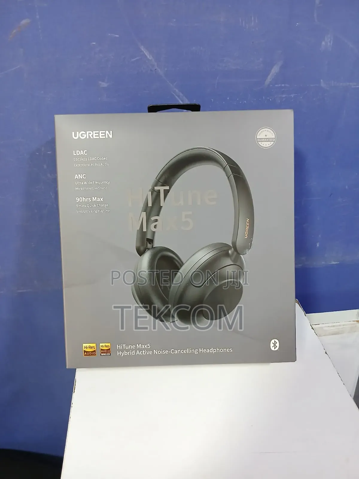 Ugreen Hitune Max5 Hybrid Active Nc Headphones – Black – Hp202