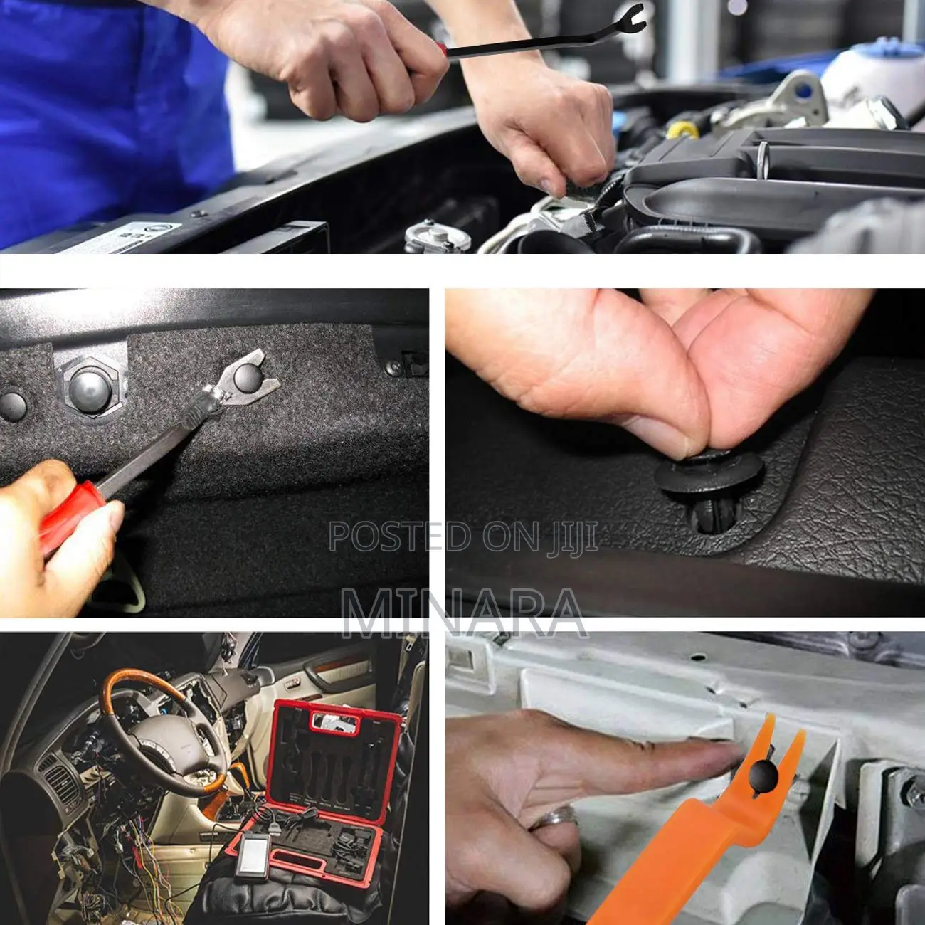 120 Pcs, Car Body Clips Plus Removal Tools, Auto Trim Fasteners