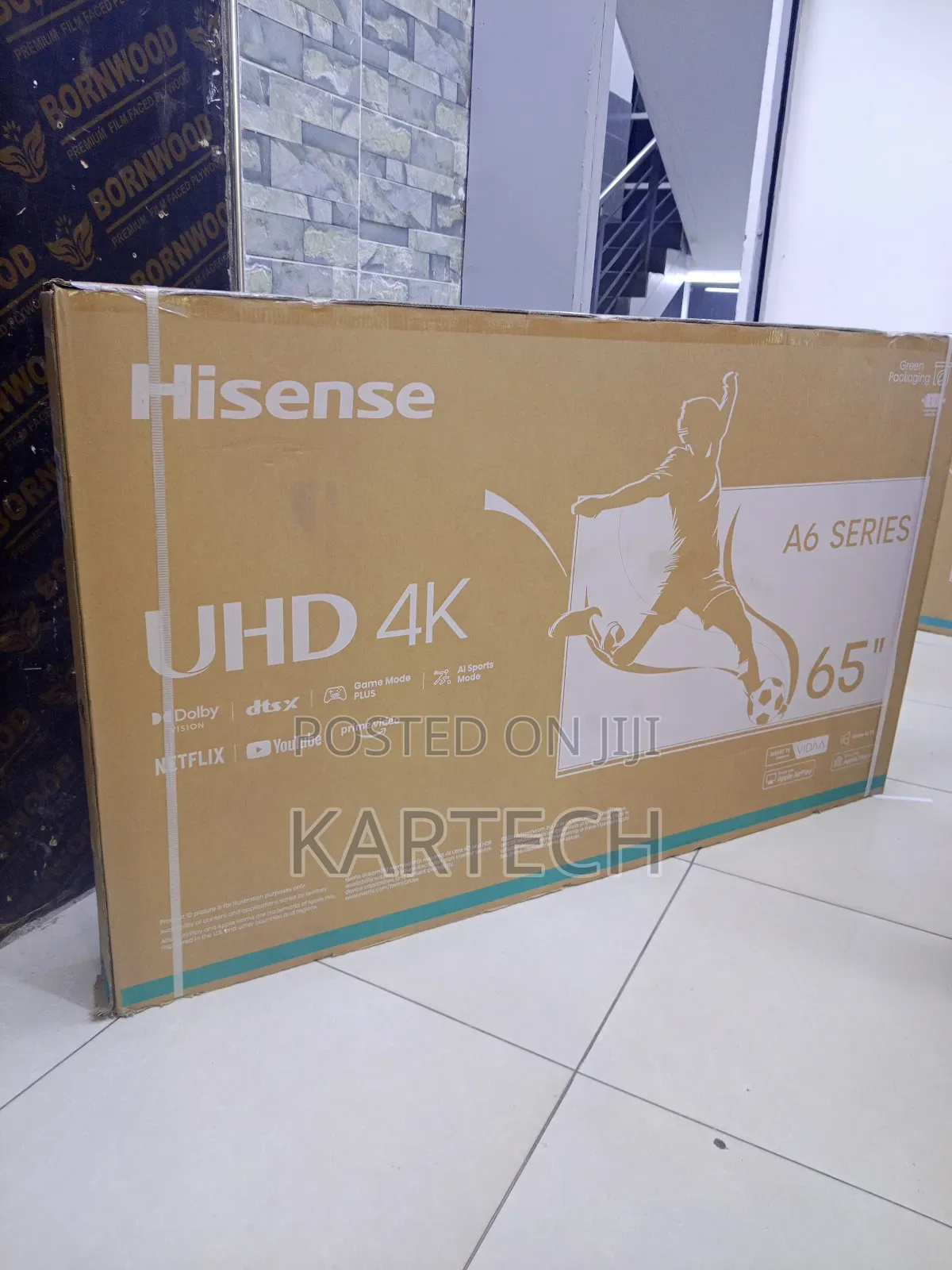 Hisense 65" Led 65a6kken A6 Series Uhd Frameless Smart Tv