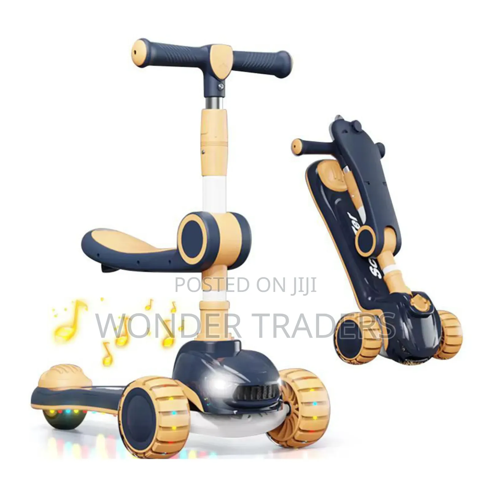 2 in 1 Scooter for Kids With Seat