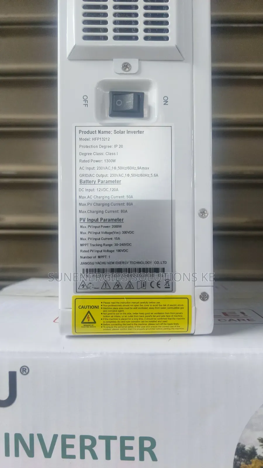 Yachu 1.3kw 12vdc 120a Hybrid Inverter