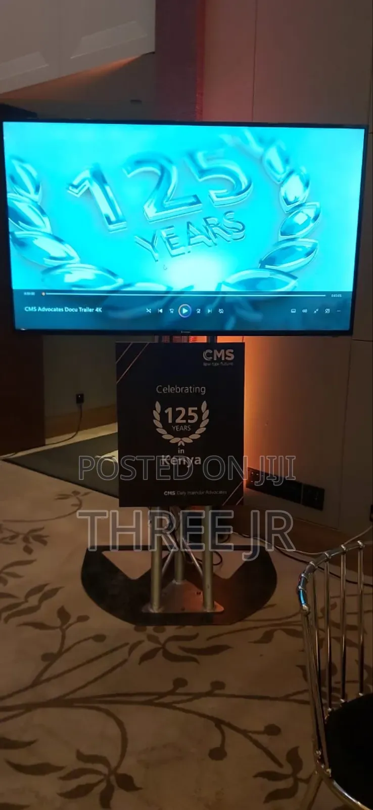 75 Inch Tv Screen for Hire Available in Meetings