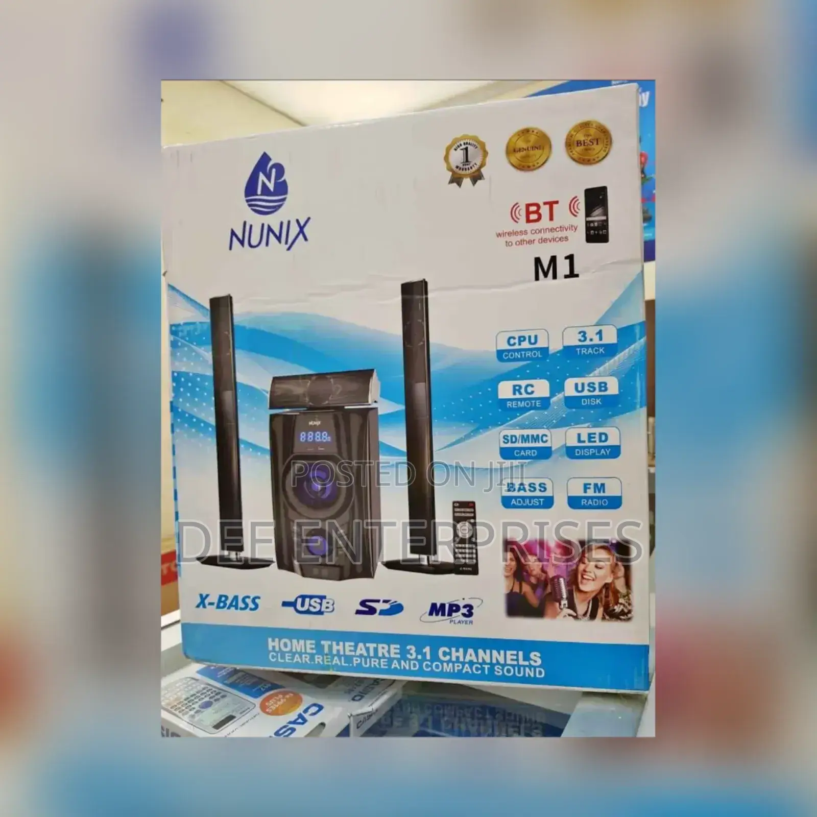 Nunix 3.1ch Nu- M1 Home Theater Speaker System