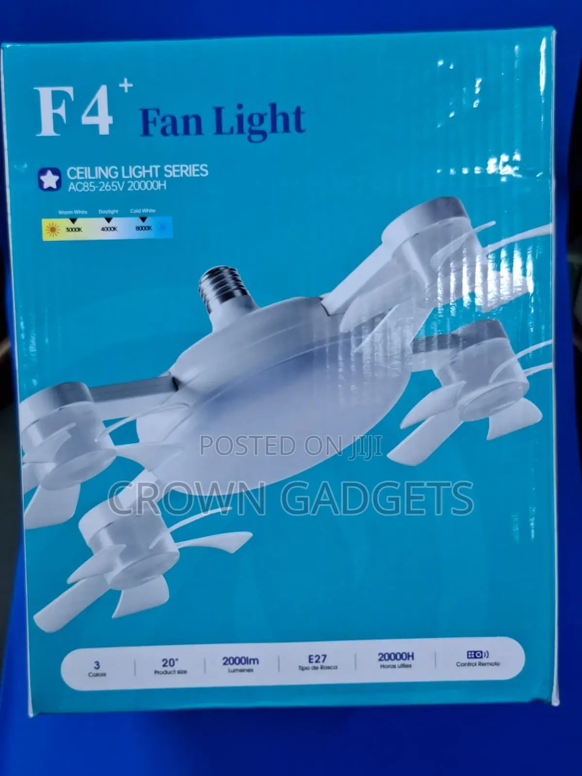3-Color Led Ceiling Fan Light – F4+ Series