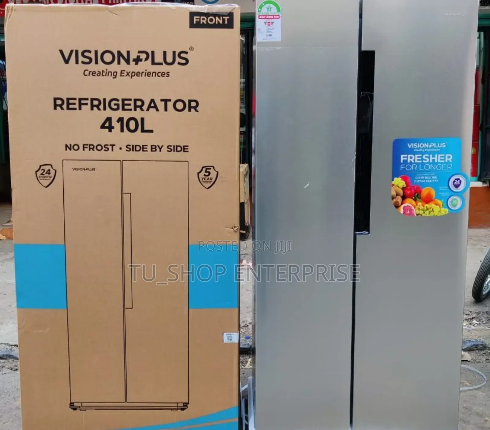 *Vision Plus Fridge Side by Side No Frost