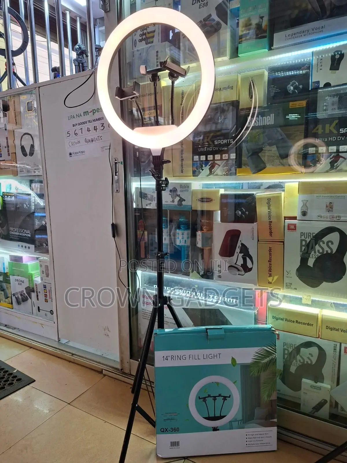 14-Inch RGB Led Ring Light With Stand Phone Holder – Qx-360