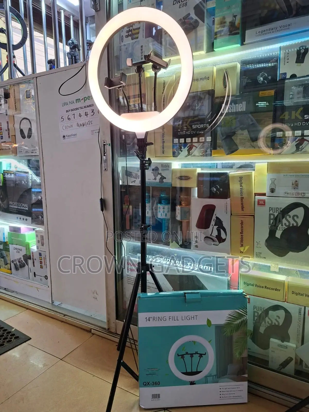 14-Inch RGB Led Ring Light With Stand Phone Holder – Qx-360