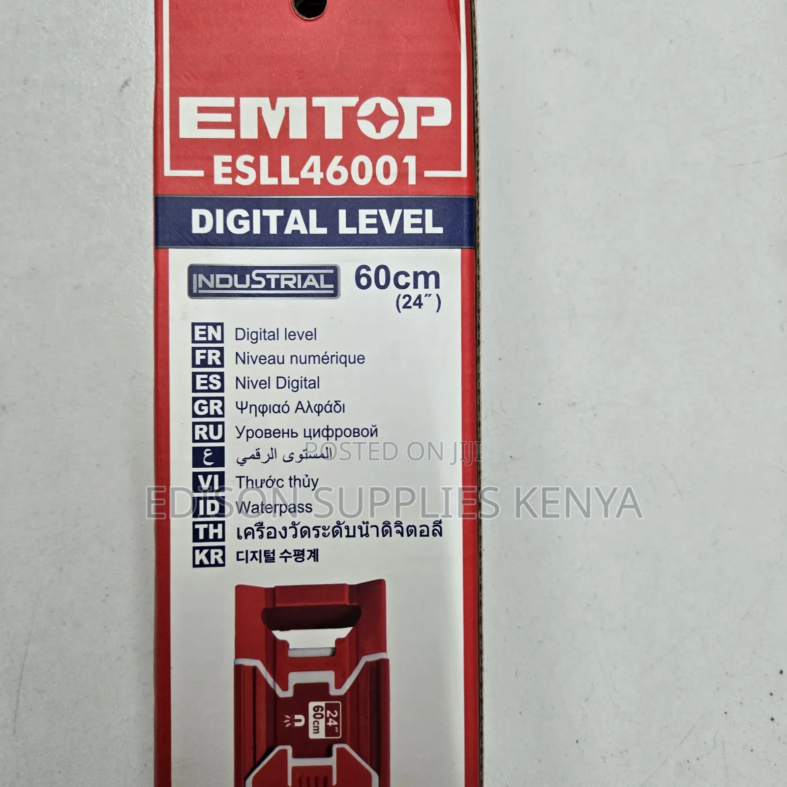 Digital Spirit Level Emtop 60cm Inclinometer LCD Protractor