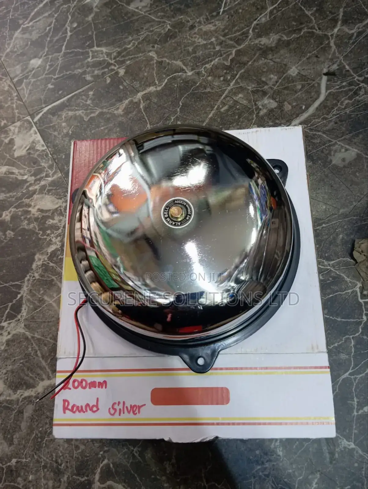 220v 200mm 8" Metal Electric Round Alarm Bell Silver