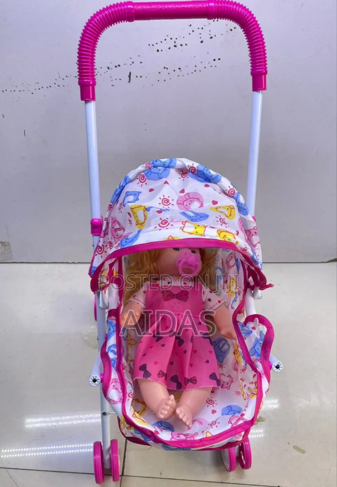  30cm Doll With 52cm Kids Stroller Toy – Perfect Gift Set