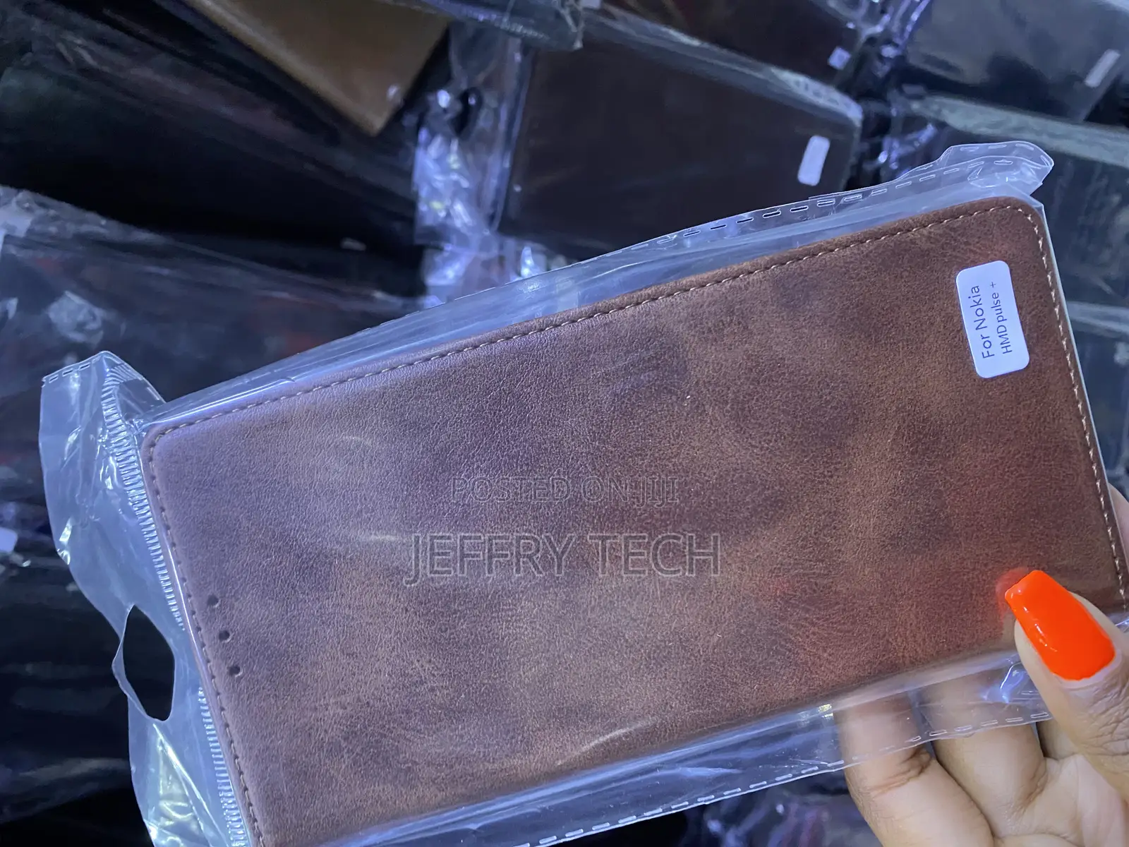 Sawiqpd for Nokia HMD Pulse Plus Leather Folio Flip Wallet Cover