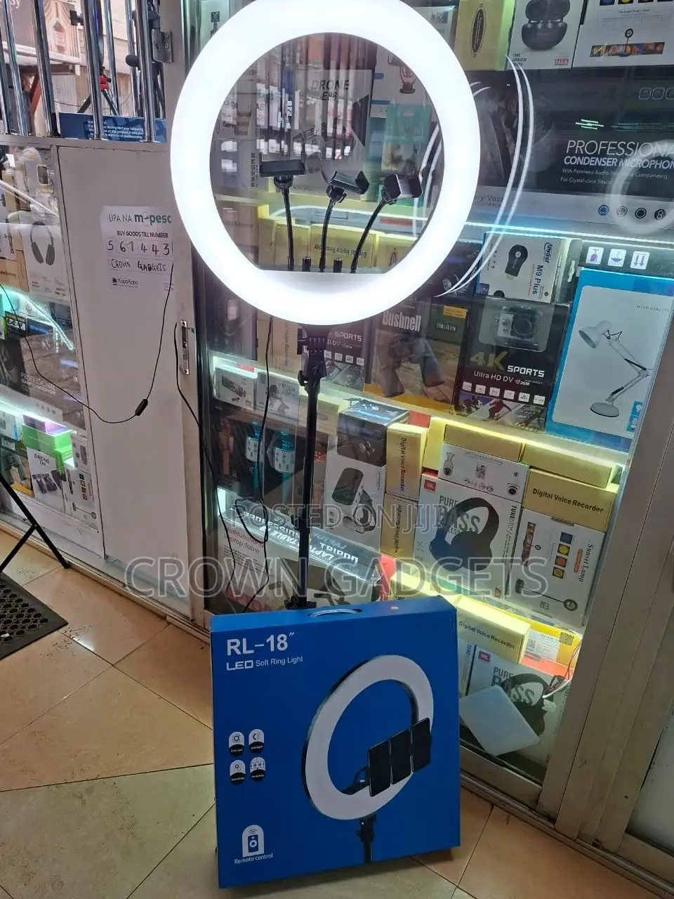 Rl-18" Led Ring Light Kit With Tripod Stand for Tiktok, Youtube,Makeup