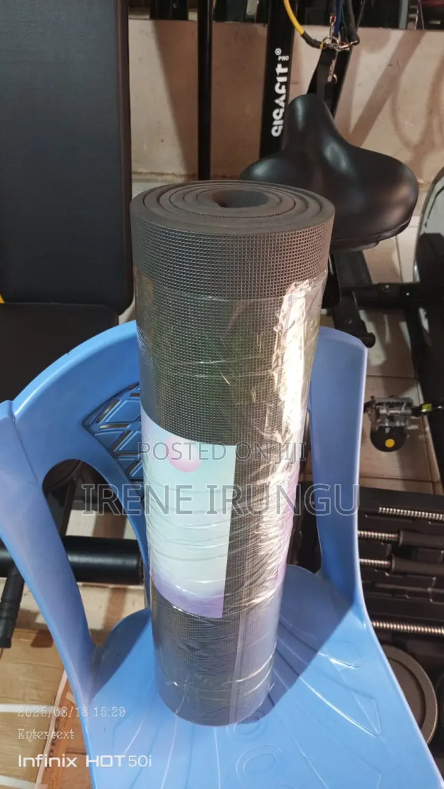 Grey Color Exercise Mat